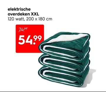 Aanbieding: elektrische overdeken XXL