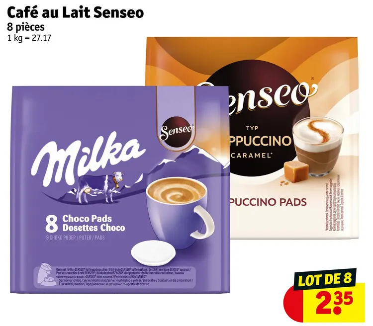 Offre: Café au Lait Senseo