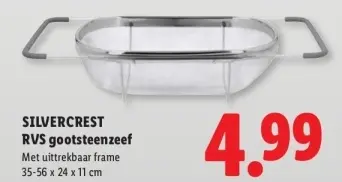 Aanbieding: RVS gootsteenzeef