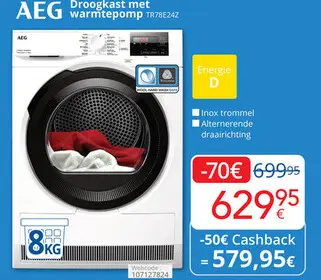 Promotie: Droogkast met warmtepomp