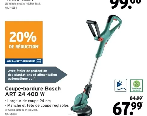 Offre: Coupe-bordure Bosch ART 24 400 W