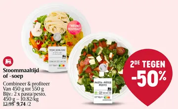 Aanbieding: Stoommaaltijd of -soep