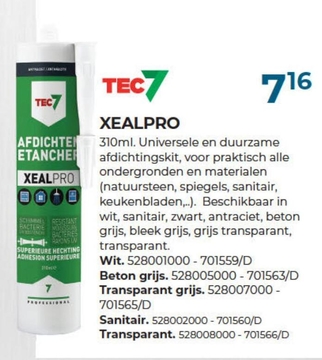 Aanbieding: XEALPRO 310ml