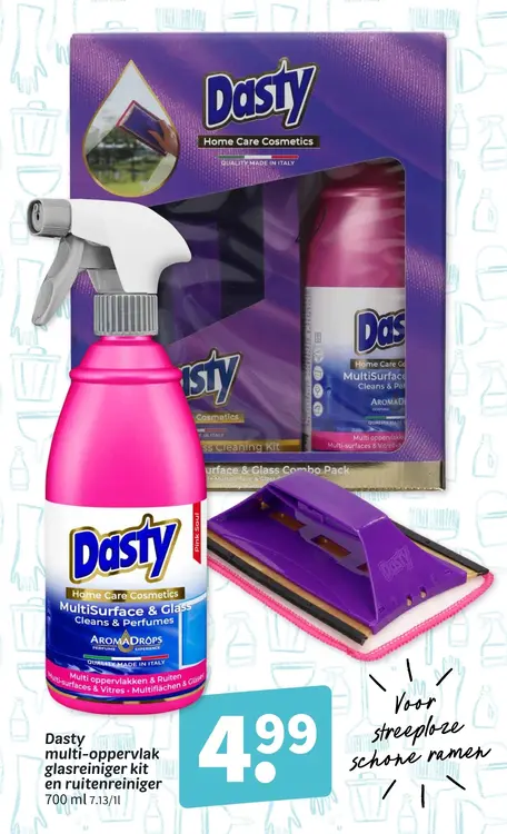Aanbieding: Dasty multi-oppervlak glasreiniger kit en ruitenreiniger
