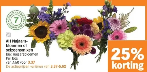 Aanbieding: Najaarsbloemen of seizoensmixen