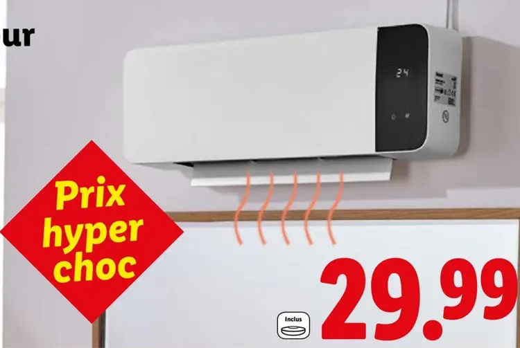 Offre: Radiateur soufflant mural en céramique