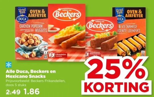 Aanbieding: Duca, Beckers en Mexicano Snacks
