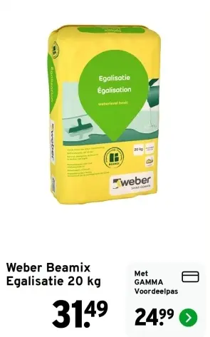 Aanbieding: Weber Beamix Egalisatie 20 kg