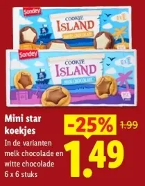 Aanbieding: Sondey Mini star koekjes