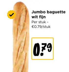 Promotie: Baguette wit fijn