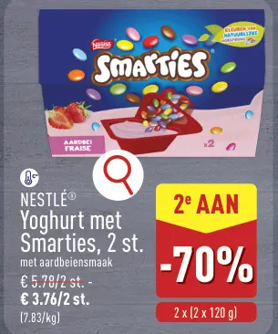 Promotie: Yoghurt met Smarties