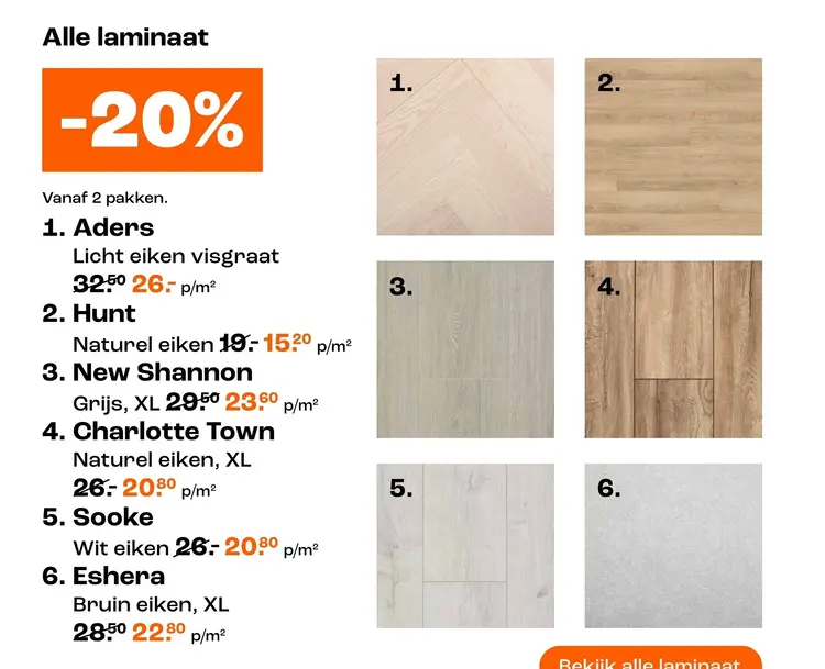 Aanbieding: Alle laminaat