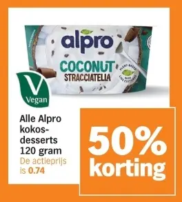 Aanbieding: Alle kokosdesserts 120 gram