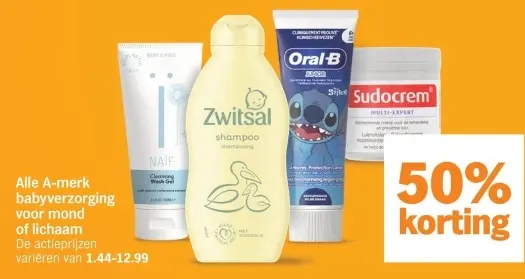 Aanbieding: Babyverzorging voor mond of lichaam