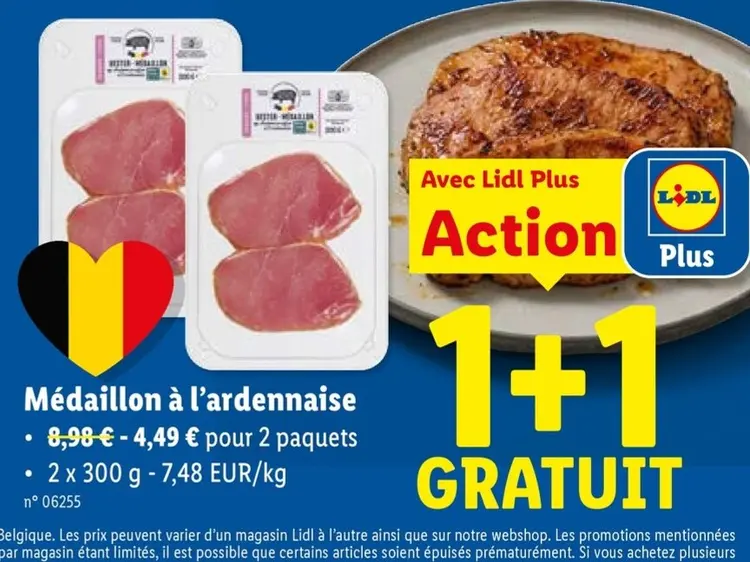 Offre: Médaillon à l'ardennaise