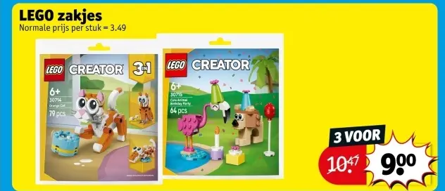Promotie: LEGO zakjes