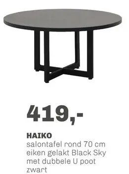 Aanbieding: Salontafel Haiko Rond