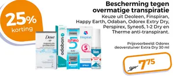Aanbieding: Bescherming tegen overmatige transpiratie