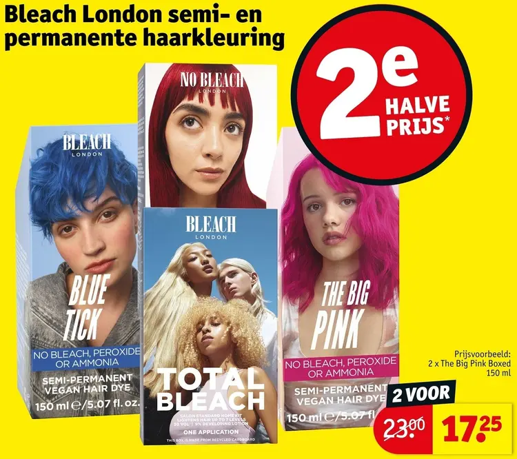 Promotie: Bleach London semi- en permanente haarkleuring