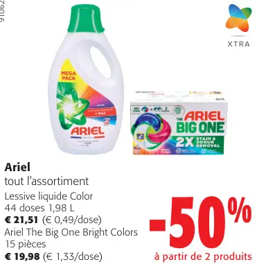 Offre: Ariel tout l'assortiment