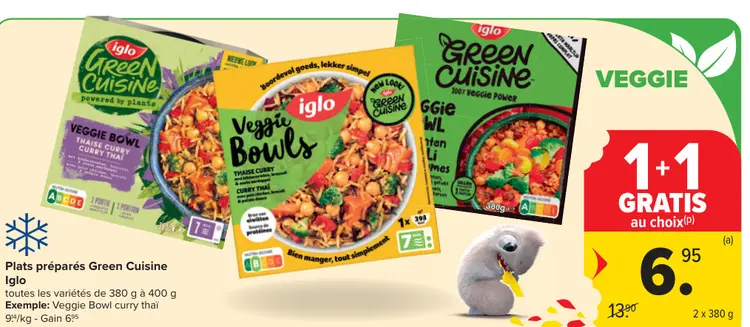 Offre: Plats préparés Green Cuisine