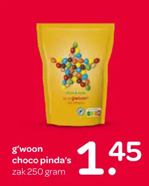 Aanbieding: Choco pinda's