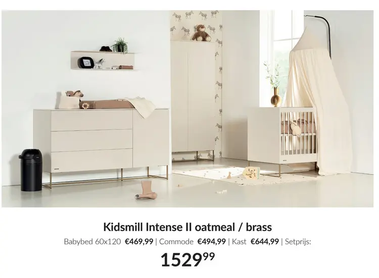 Aanbieding: Kidsmill Intense II oatmeal / brass
