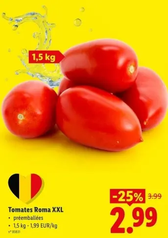 Offre: Tomates Roma XXL