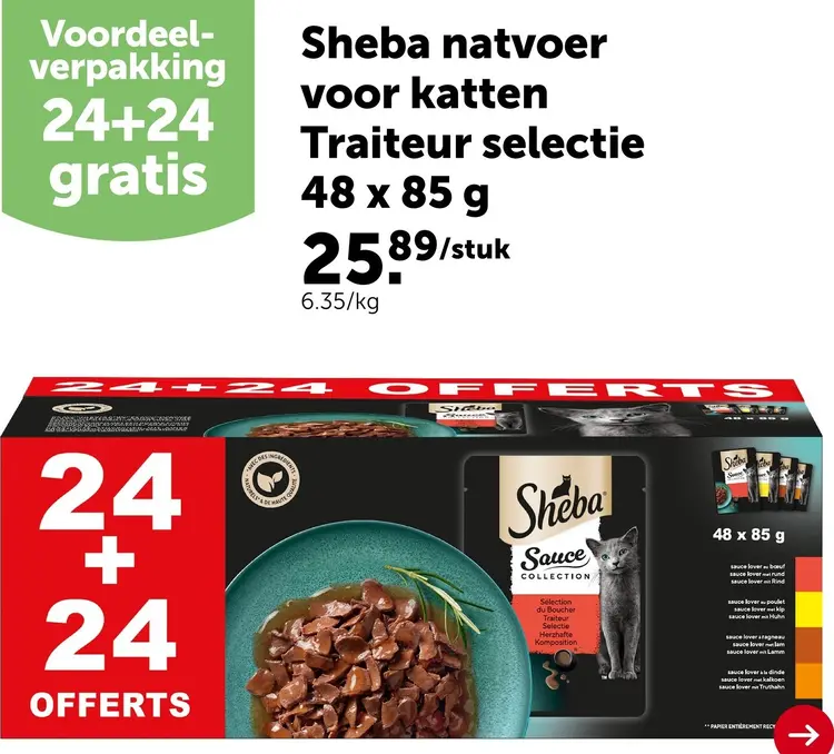 Promotie: Natvoer voor katten Traiteur selectie