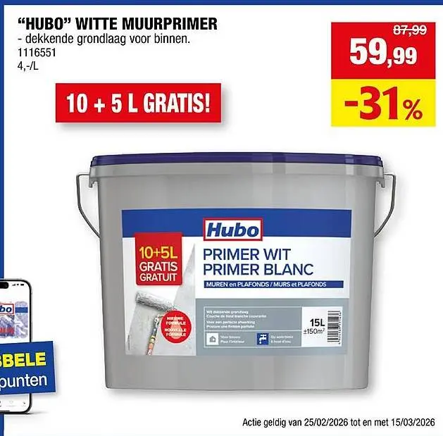 Promotie: Witte muurprimer