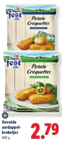 Aanbieding: Alpen Fest Style Gevulde aardappelkroketjes