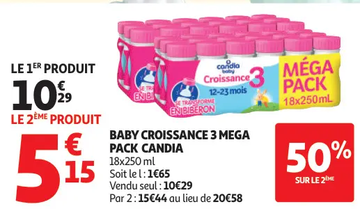 Offre: Baby croissance 3 mega pack