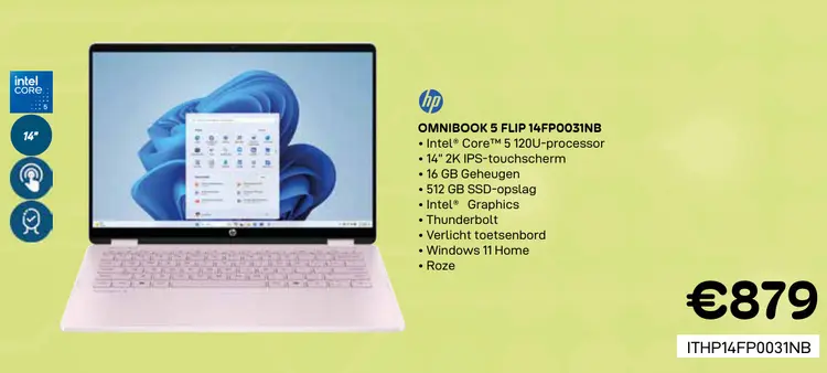 Promotie: Omnibook 5 flip 14fp0031nb