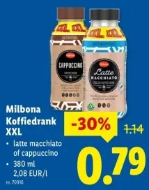 Promotie: Koffiedrank XXL