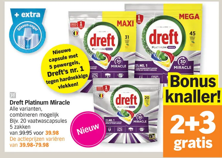 Aanbieding: Dreft Platinum Miracle