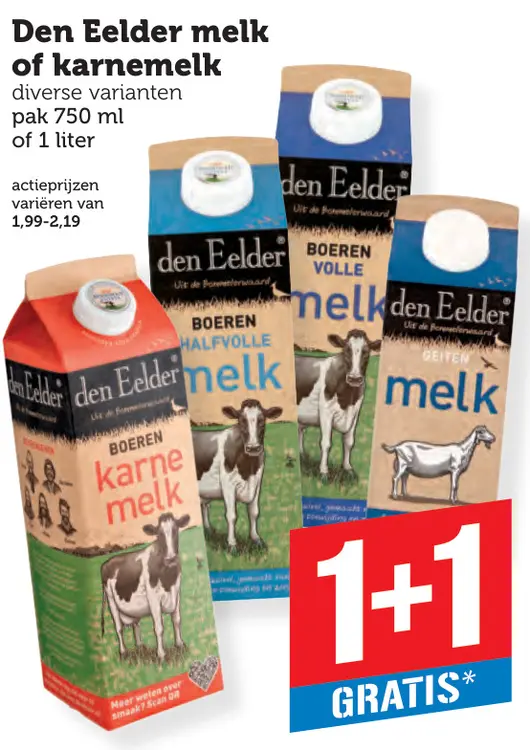 Aanbieding: Den Eelder melk of karnemelk