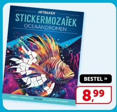 Aanbieding: Stickermozaïek oceaandromen