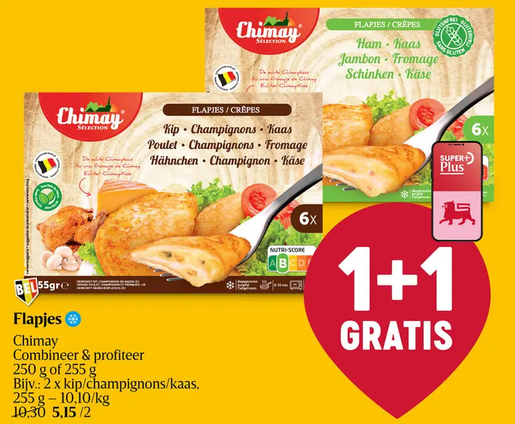 Promotie: 6 flapjes kip champignons kaas