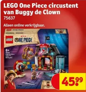 Aanbieding: LEGO One Piece circustent van Buggy de Clown