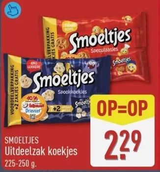 Aanbieding: Uitdeelzak koekjes