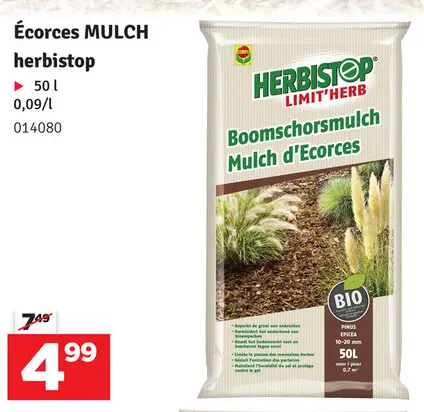 Offre: Écorces MULCH herbistop