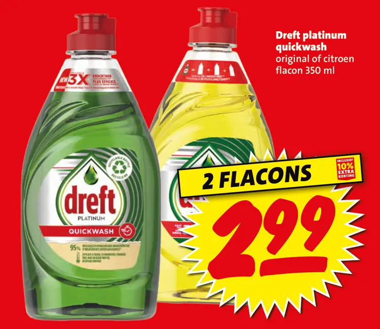 Aanbieding: Dreft platinum quickwash