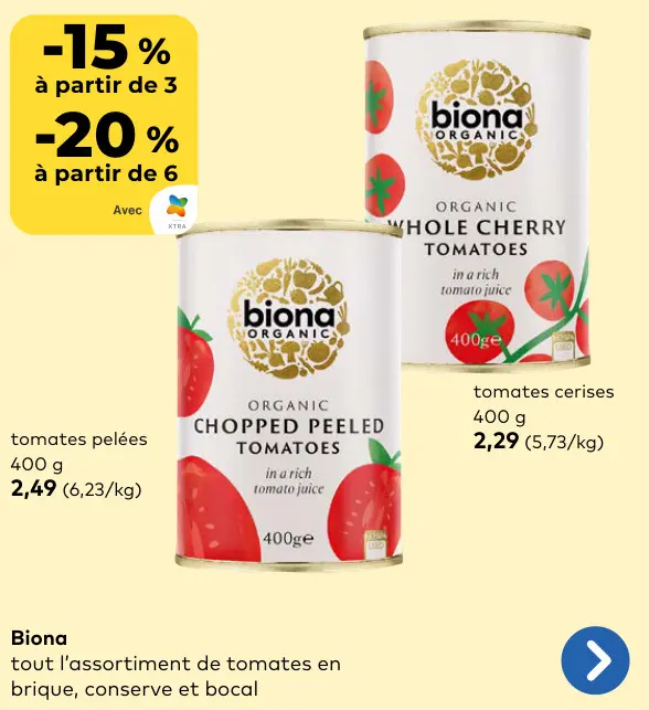 Offre: Biona 