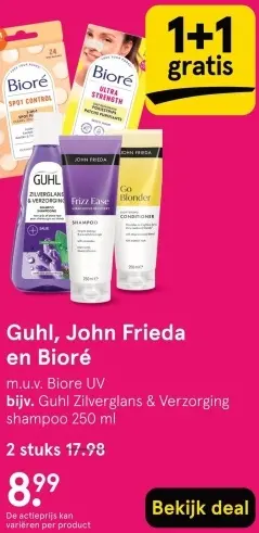 Aanbieding: Guhl, John Frieda en Bioré