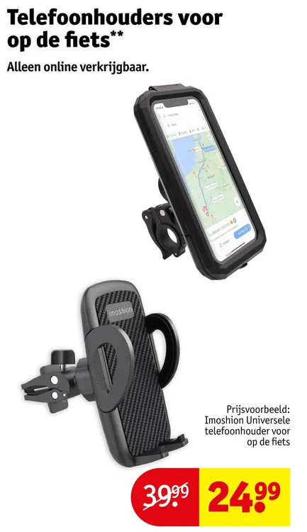 Aanbieding: Universele telefoonhouder voor op de fiets