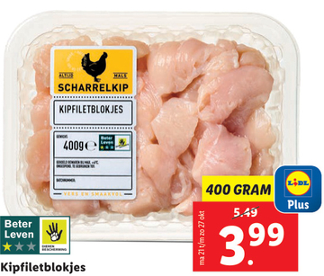 Aanbieding: SCHARRELKIP KIPFILETBLOKJES