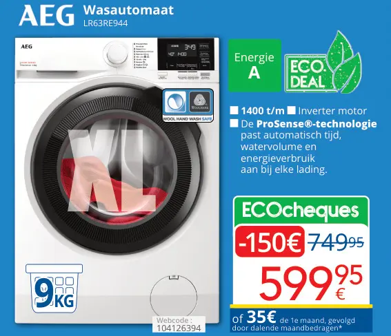 Aanbieding: Wasautomaat LR63RE944