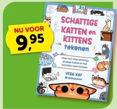Aanbieding: SCHATTIGE KATTEN en KITTENS tekenen