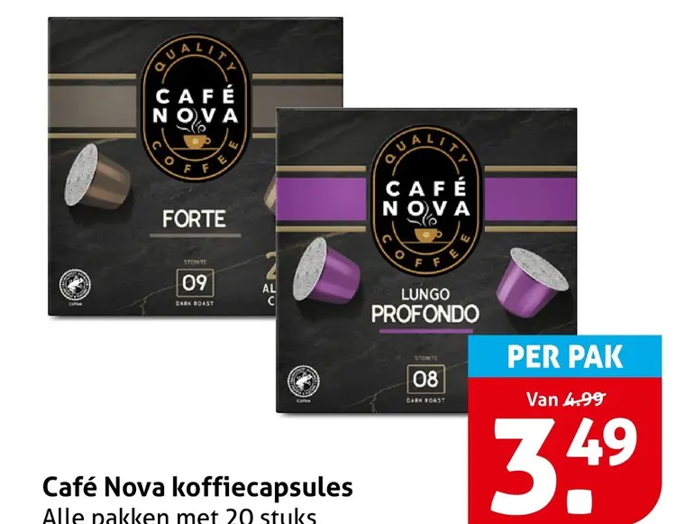 Aanbieding: Café Nova koffiecapsules