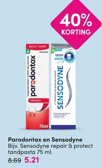 Aanbieding: Parodontax en Sensodyne